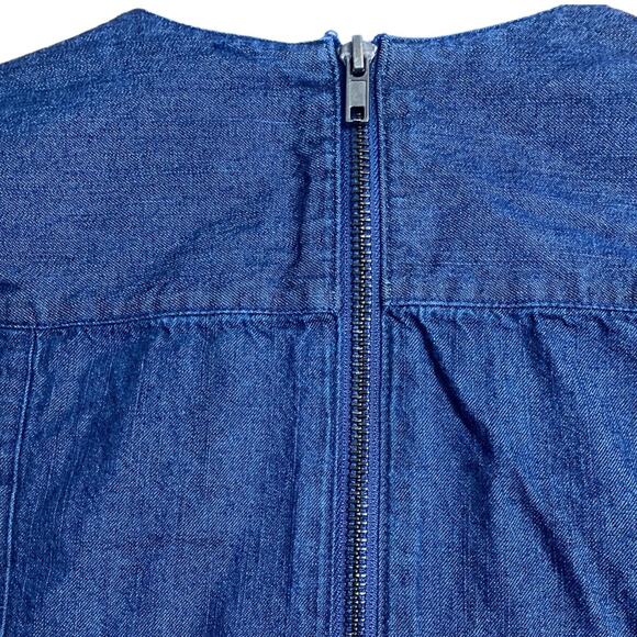 Free People long sleeve short chambray boho chic dress with belt - XS - Picture 8 of 13